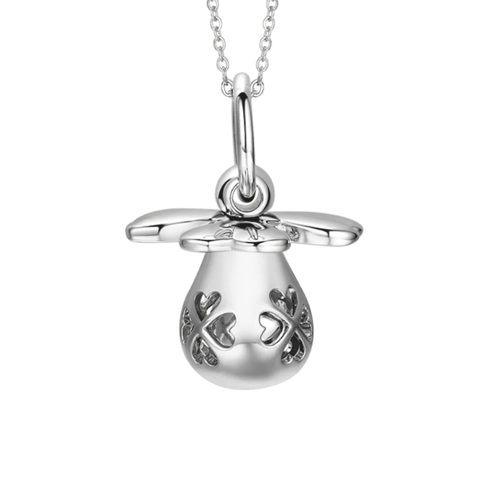 COLLANA CHIAMA ANGELI IN ACCIAIO CON CIUCCIOTTO IN METALLO IP ROSE - Image 6