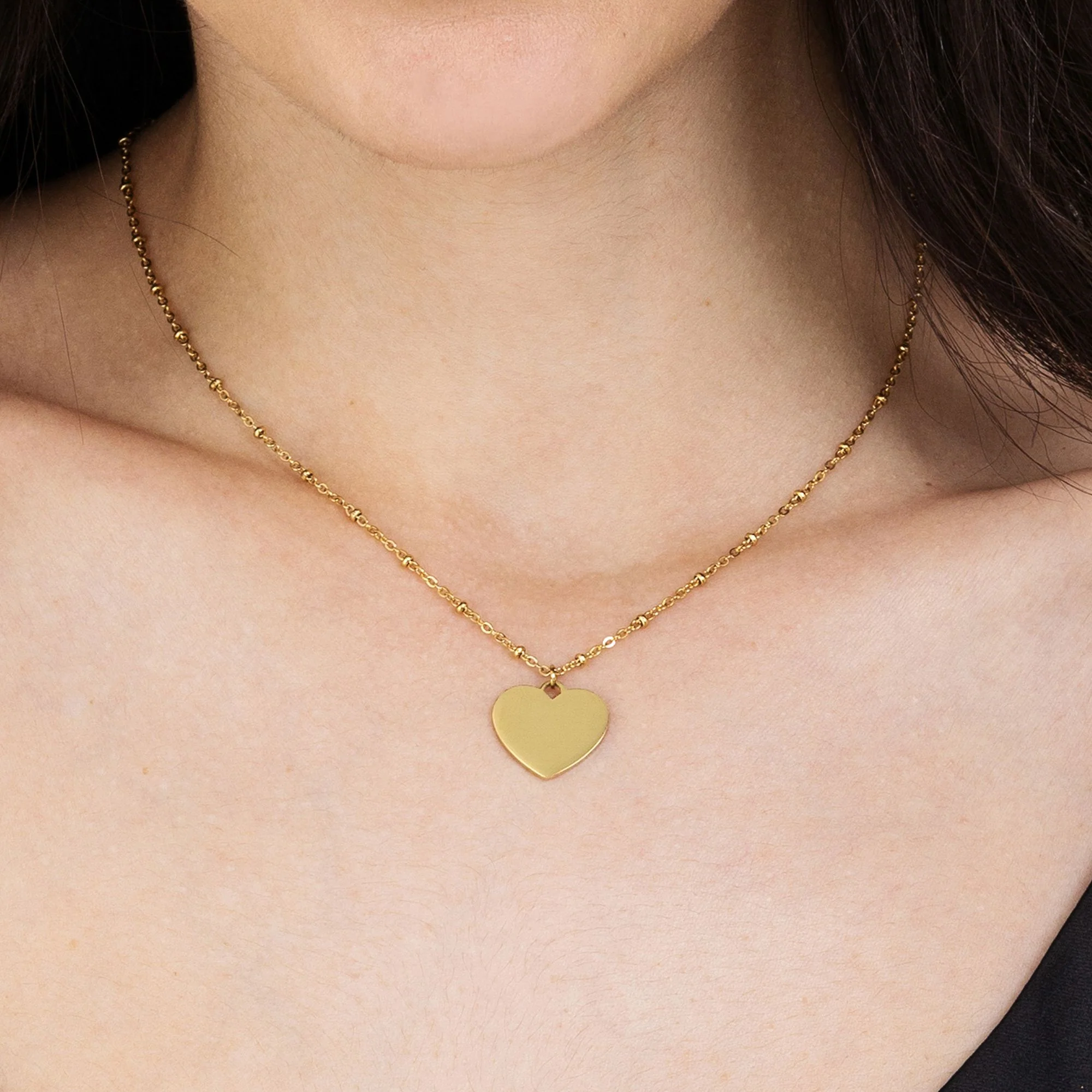 COLLANA DONNA PERSONALIZZATA IN ACCIAIO CON CUORE - Image 7