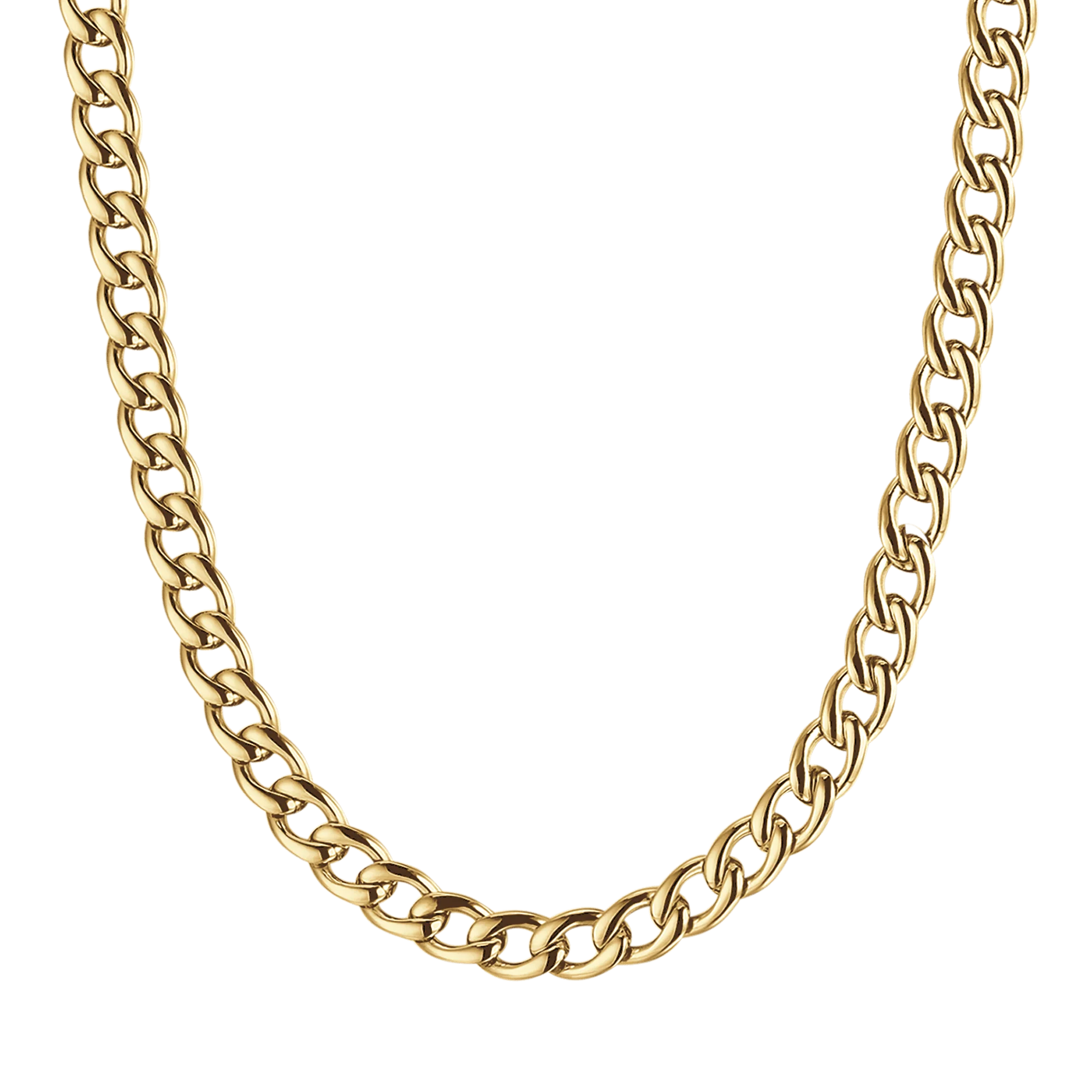 COLLANA UOMO IN ACCIAIO CON MAGLIA GROUMETTE 9 MM - Image 5