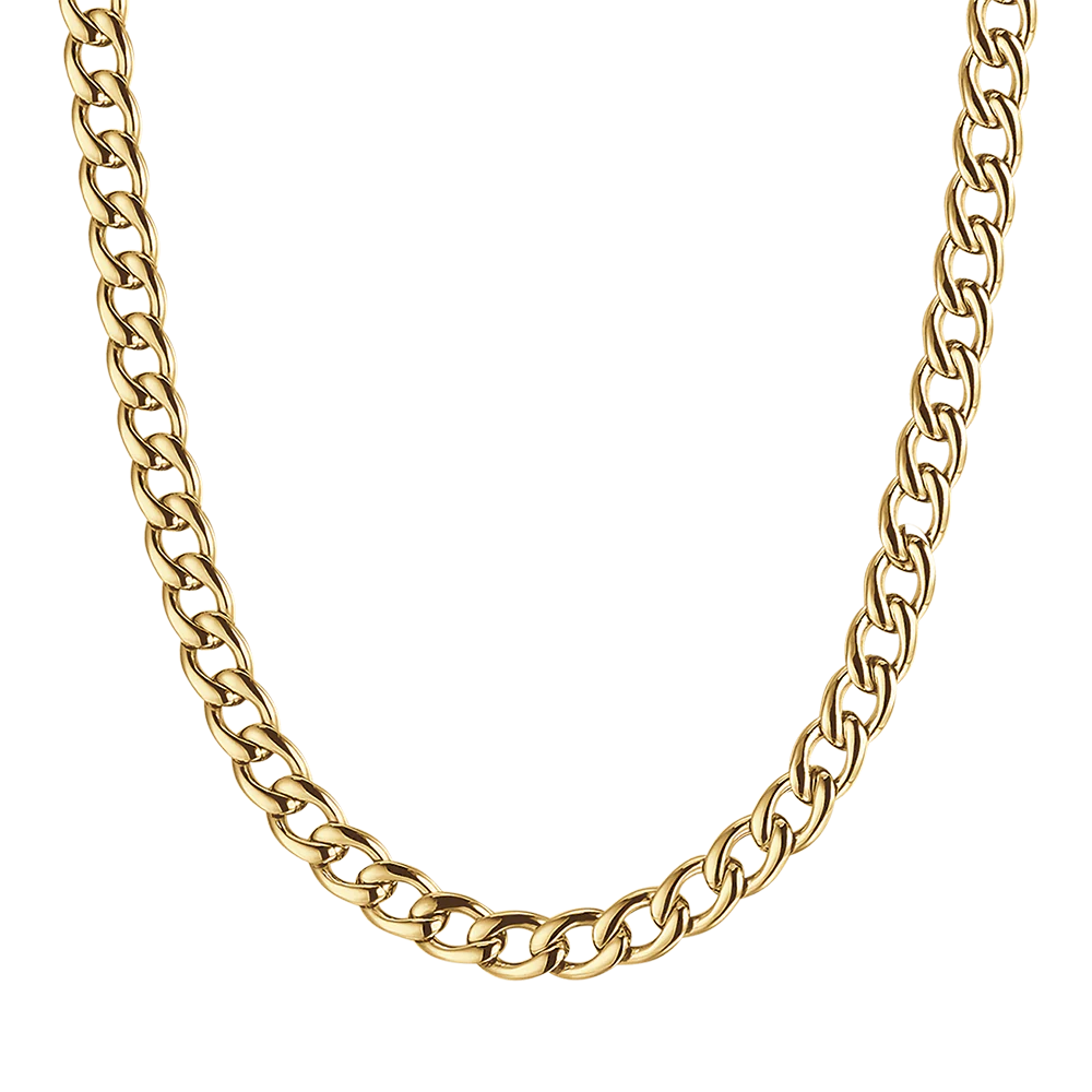 COLLANA UOMO IN ACCIAIO CON MAGLIA GROUMETTE 9 MM - Image 8